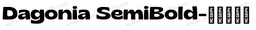 Dagonia SemiBold字体转换